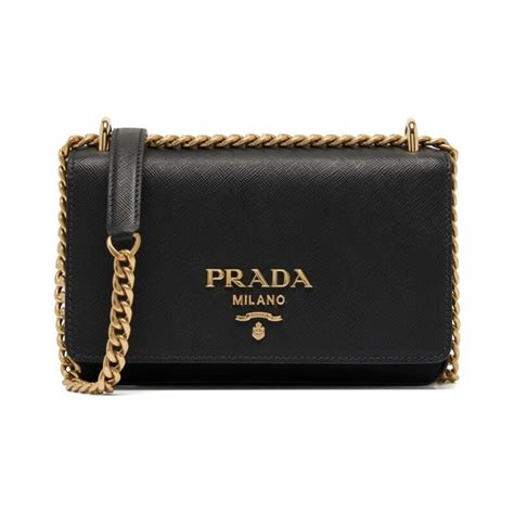 1bd144 prada|Prada Pattina Tessuto Black Leather Women's Crossbody Bag .